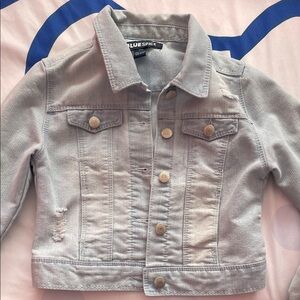 Blue Spice Light Gray Kids Jean Jacket